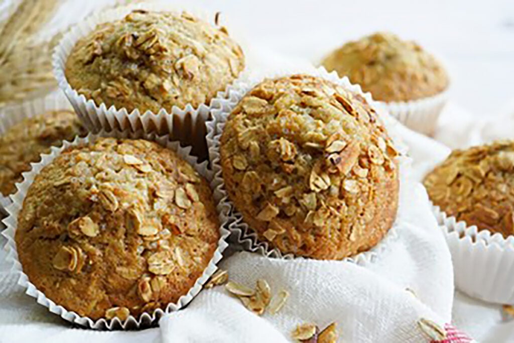 bolinho de aveia e banana