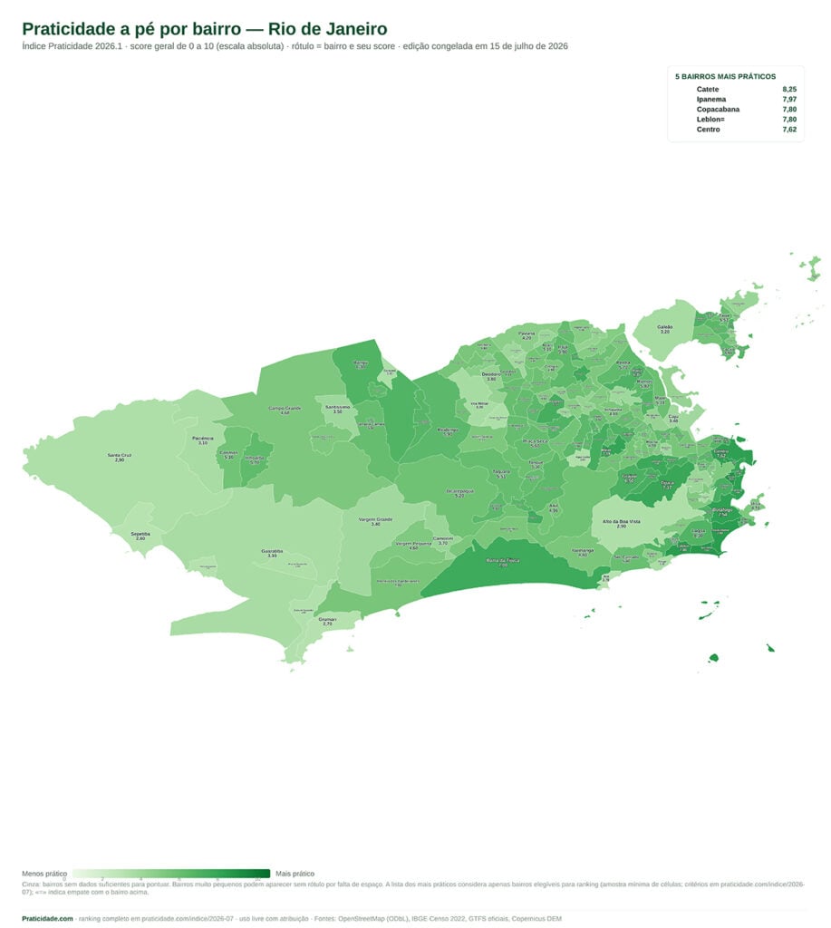 mapa rio de janeiro bairros mais práticos