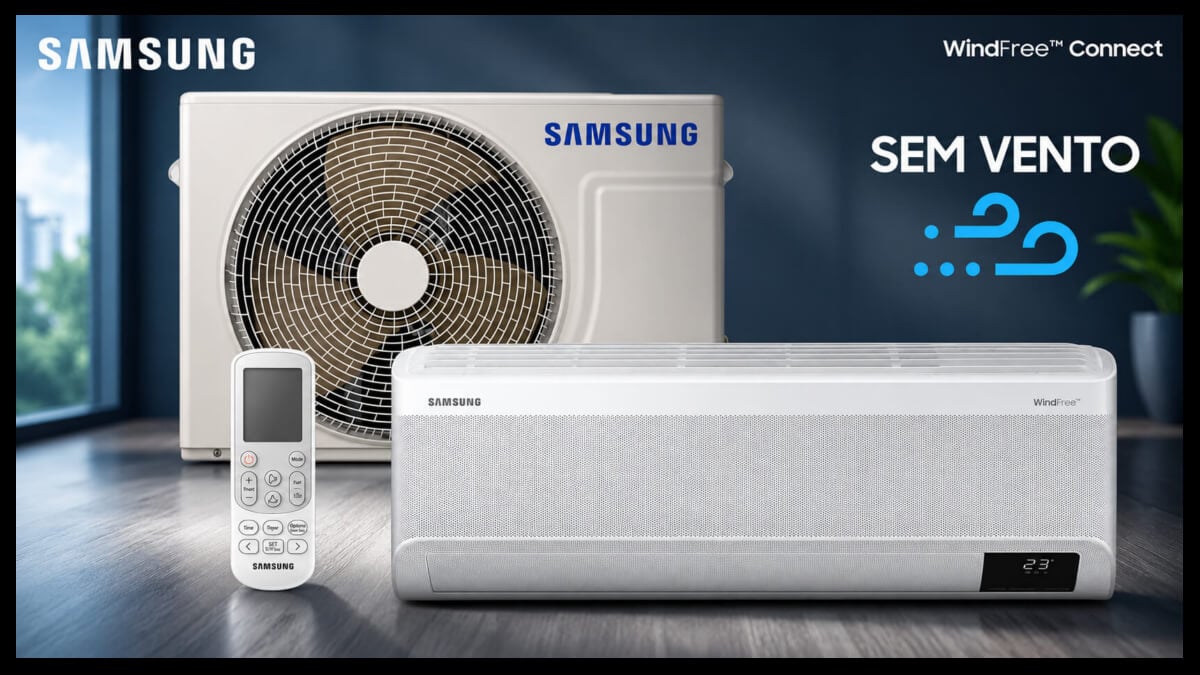 Oferta do dia: desconto de 44% no ar condicionado WindFree da Samsung