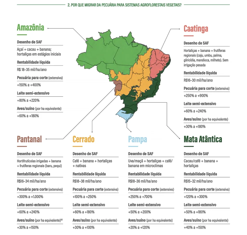 Guia orienta migração da pecuária para sistema agroflorestal